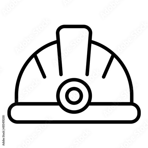 Helmet vector icon. Can be used for Mettalurgy iconset.