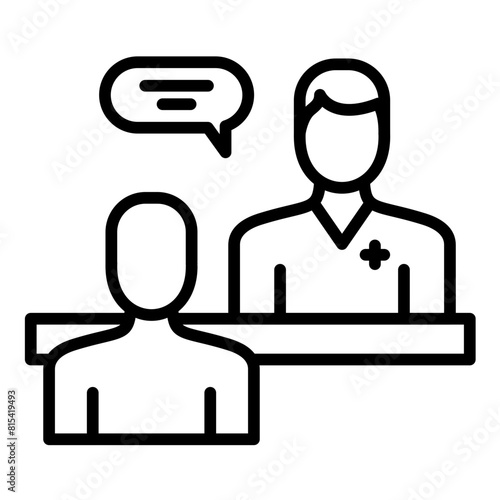 Individual Therapy vector icon. Can be used for Psychology iconset.