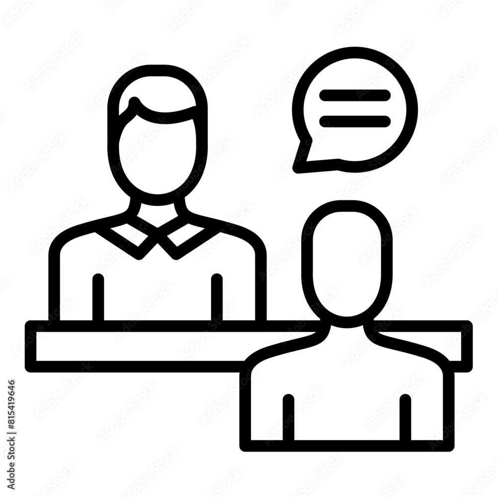 Counselor Male vector icon. Can be used for Psychology iconset. Counselor Male vector icon. Can be used for Psychology iconset.