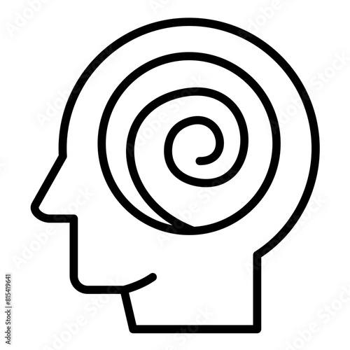 Hallucinations vector icon. Can be used for Psychology iconset.
