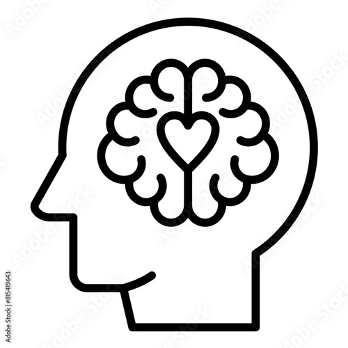 Emotional Intelligence vector icon. Can be used for Psychology iconset.