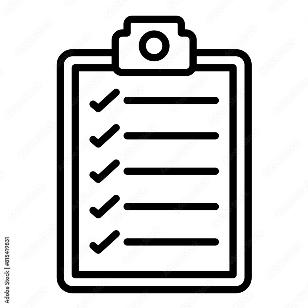 Checklist vector icon. Can be used for Adventure iconset. Checklist vector icon. Can be used for Adventure iconset.