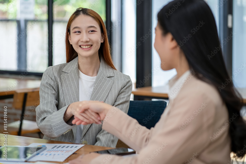 © Surachai - Happy Asian business woman celebrating with laptop happy successful gesture In the modern office Small business idea for starting up © Surachai - Happy Asian business woman celebrating with laptop happy successful gesture In the modern office Small business idea for starting up