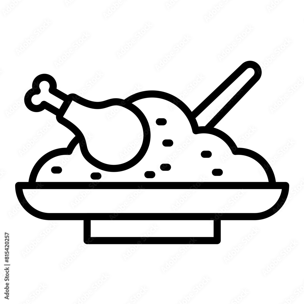Non Vegetarian vector icon. Can be used for Nutrition iconset. Non Vegetarian vector icon. Can be used for Nutrition iconset.