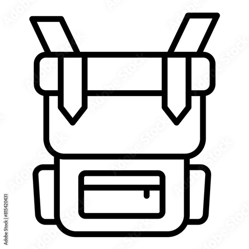 Survival Bag vector icon. Can be used for Trekking iconset.