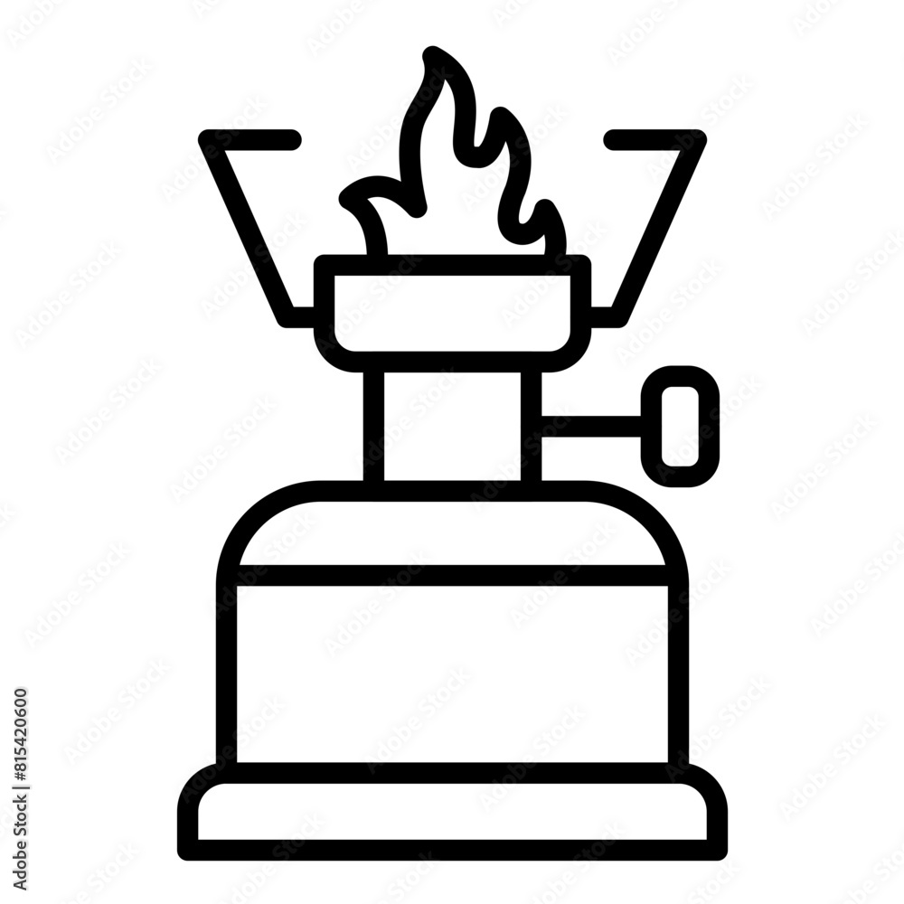 Camping Gas burner vector icon. Can be used for Trekking iconset. Camping Gas burner vector icon. Can be used for Trekking iconset.