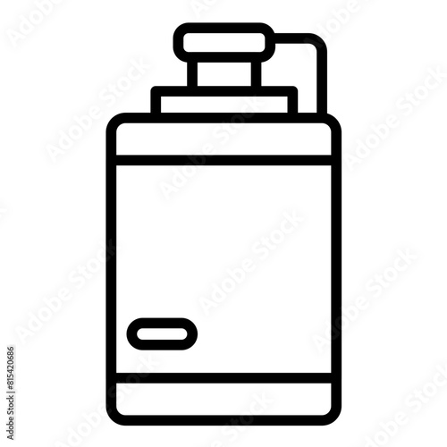 Hip Flask vector icon. Can be used for Trekking iconset.