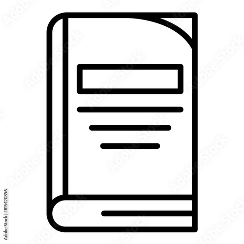 Book vector icon. Can be used for Printing iconset.