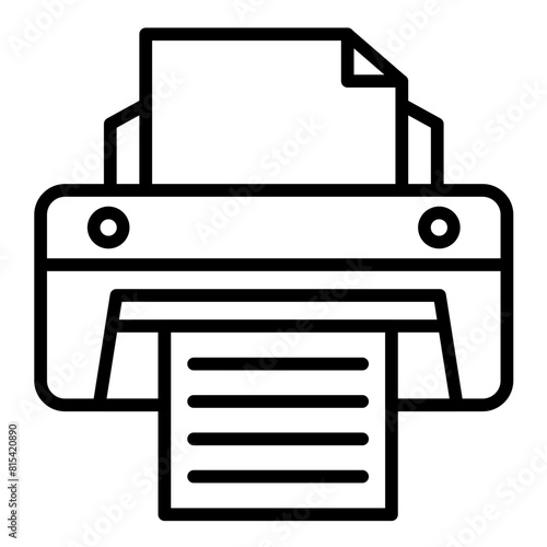 Fine Print vector icon. Can be used for Printing iconset.