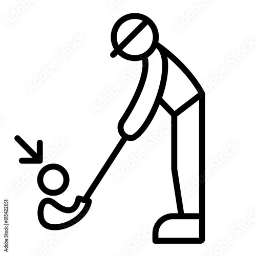 Golfing Tips vector icon. Can be used for Golf iconset.