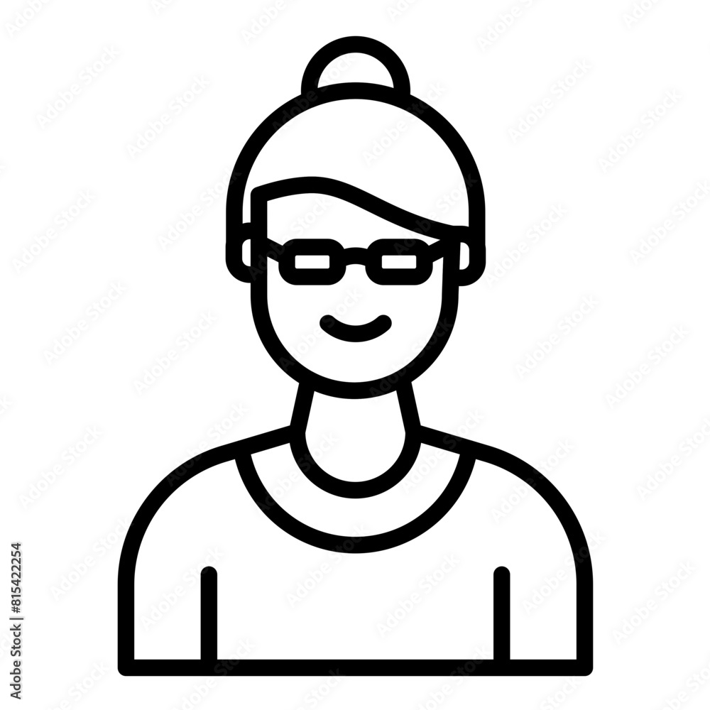 Grandmother vector icon. Can be used for Child Adoption iconset. Grandmother vector icon. Can be used for Child Adoption iconset.
