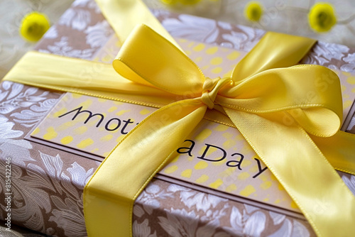 gift box with bow on mmorial day