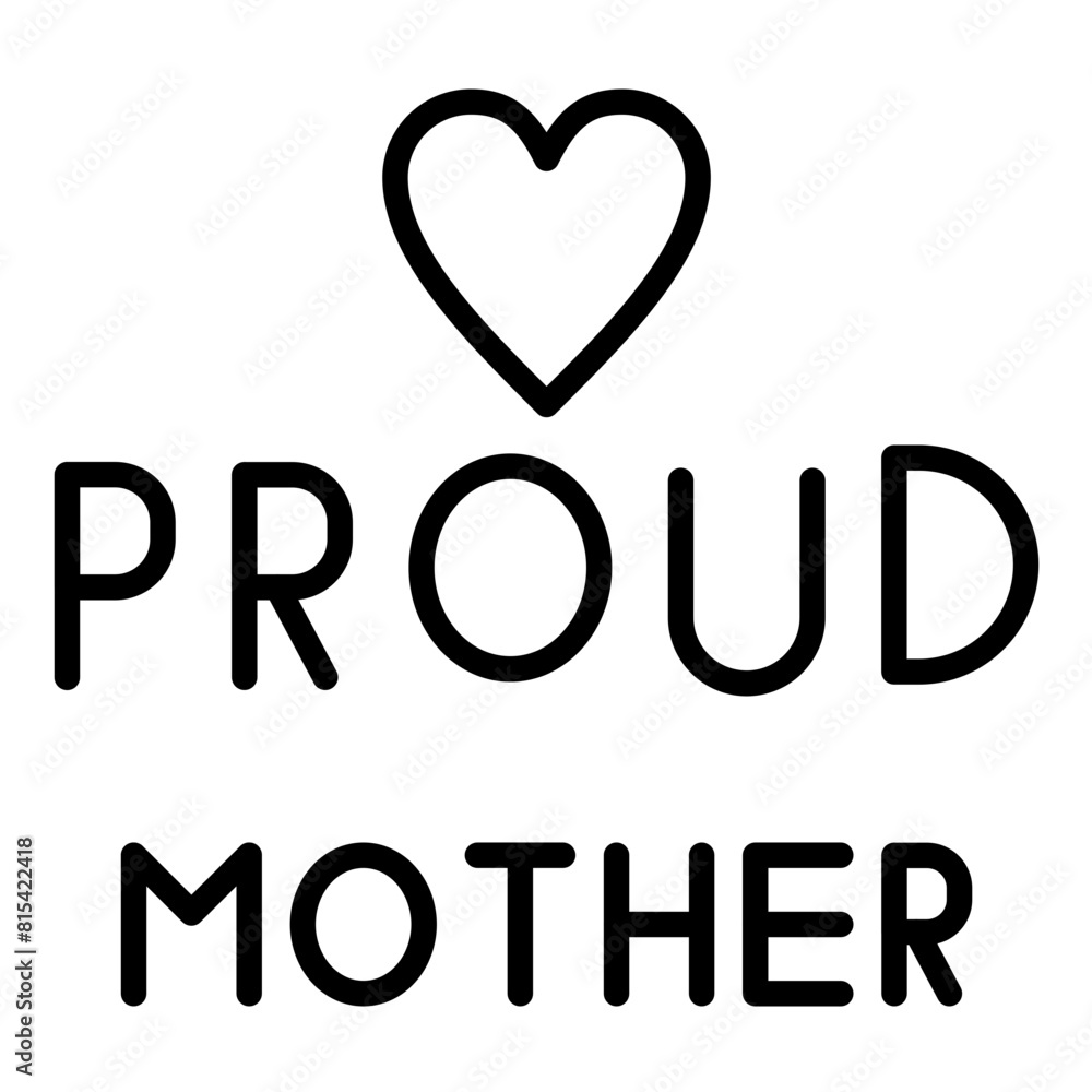 Proud Mother vector icon. Can be used for Child Adoption iconset.
