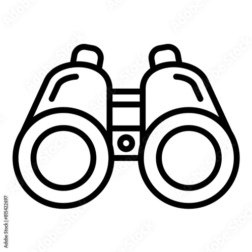 Binoculars vector icon. Can be used for Shooting iconset.