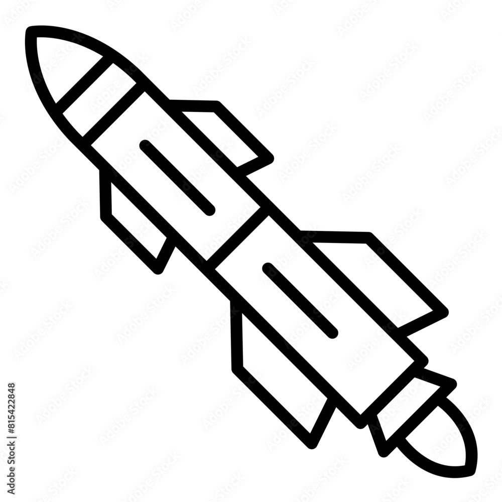 Missile vector icon. Can be used for Shooting iconset. Missile vector icon. Can be used for Shooting iconset.