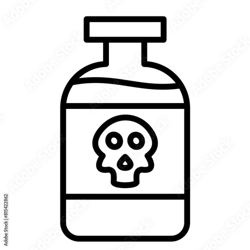 Poison vector icon. Can be used for Shooting iconset.