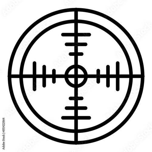 Sniper vector icon. Can be used for Shooting iconset.