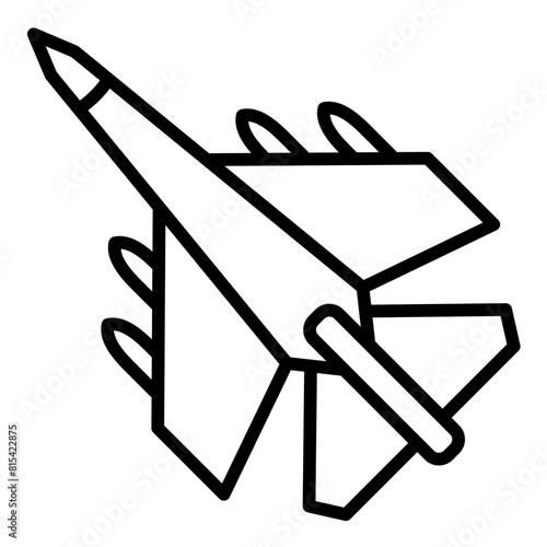 Jet vector icon. Can be used for Shooting iconset.