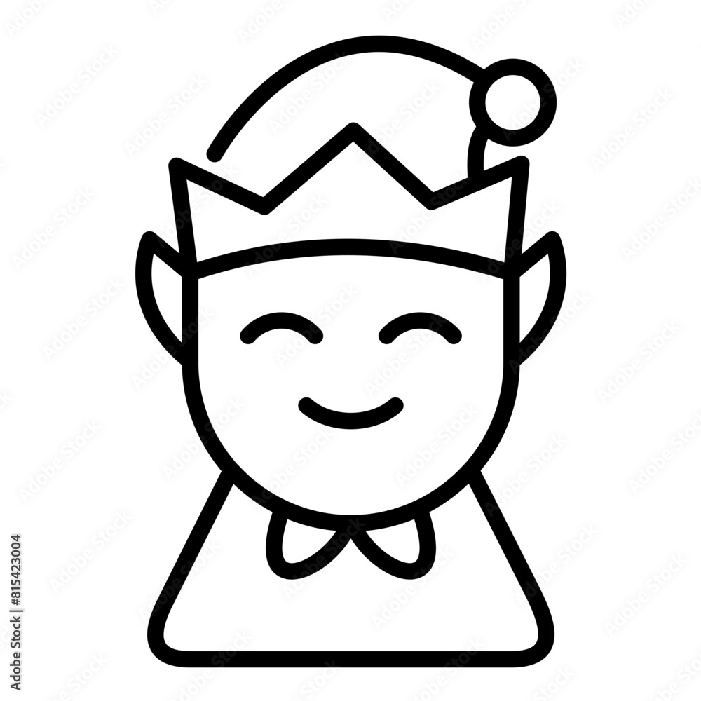 Elf vector icon. Can be used for Fairytale iconset. Elf vector icon. Can be used for Fairytale iconset.