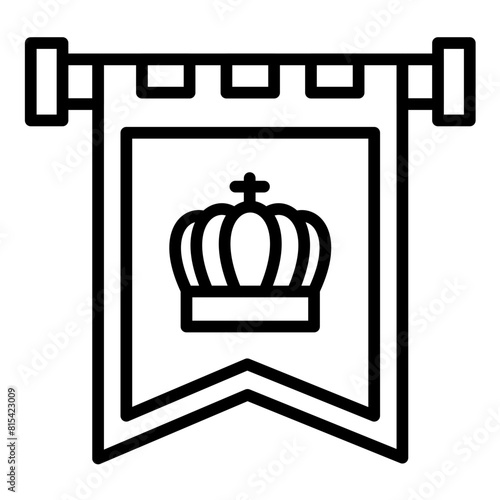 Kigndom vector icon. Can be used for Fairytale iconset.