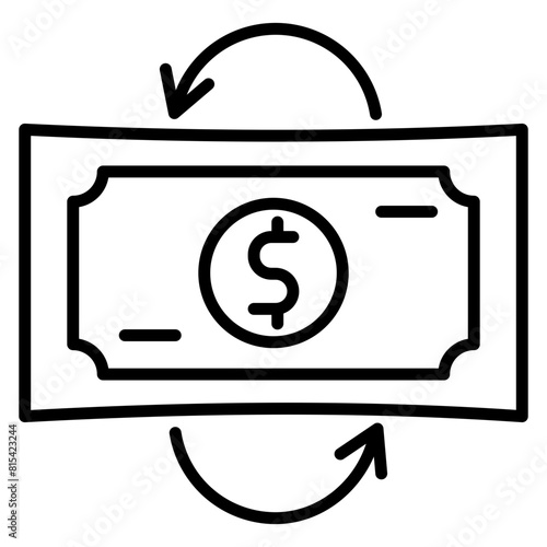 Cash Flow vector icon. Can be used for Crisis Mangement iconset.