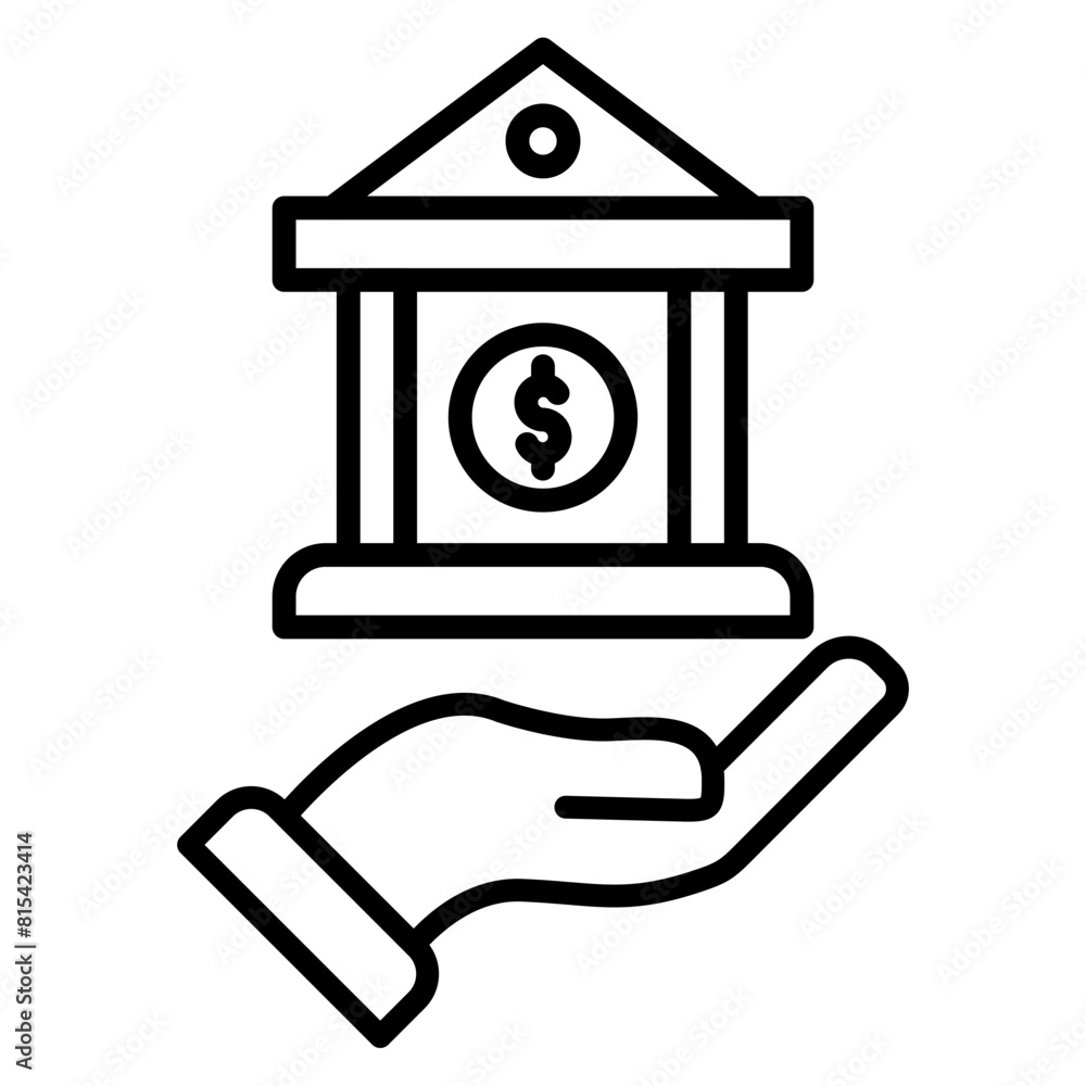 Loan vector icon. Can be used for Crisis Mangement iconset. Loan vector icon. Can be used for Crisis Mangement iconset.