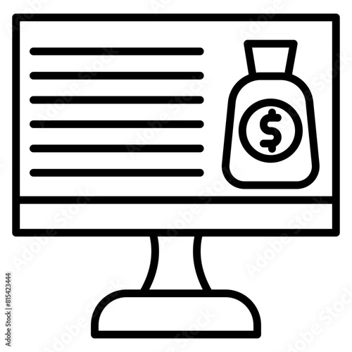Financial vector icon. Can be used for Crisis Mangement iconset.