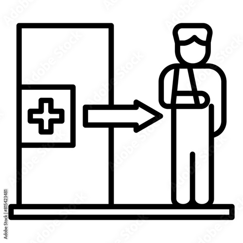 Outpatient Care vector icon. Can be used for Nursing iconset.