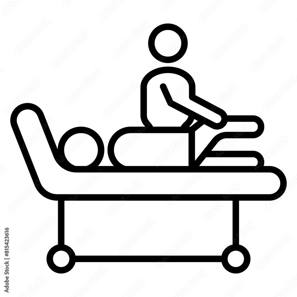 Physiotherapy vector icon. Can be used for Nursing iconset. Physiotherapy vector icon. Can be used for Nursing iconset.
