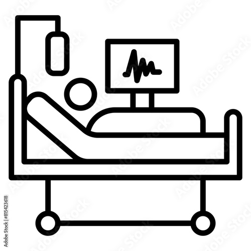 Critical Care Packages vector icon. Can be used for Nursing iconset.