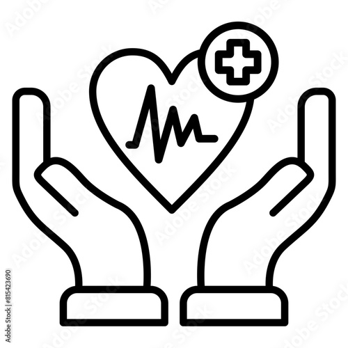 Healthcare vector icon. Can be used for Nursing iconset.