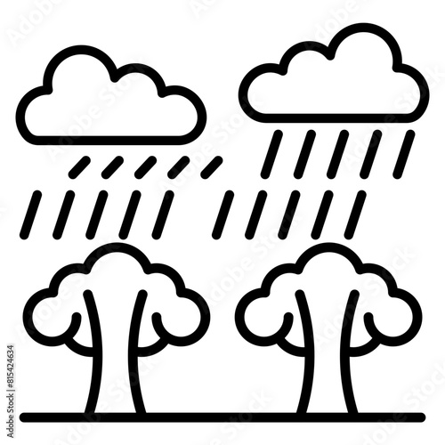Raining vector icon. Can be used for Agriculture iconset.