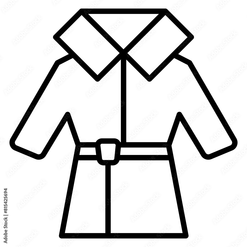 Detective Coat vector icon. Can be used for Crime Investigation iconset. Detective Coat vector icon. Can be used for Crime Investigation iconset.
