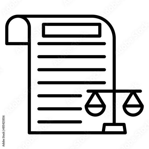 Legal vector icon. Can be used for Crime Investigation iconset.