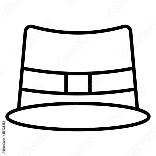 Detective Hat vector icon. Can be used for Crime Investigation iconset.