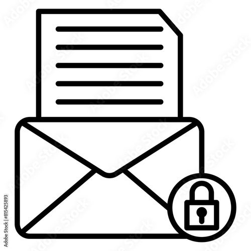 Private Document vector icon. Can be used for Crime Investigation iconset.
