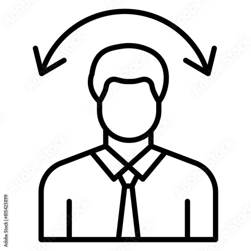 Male Client vector icon. Can be used for Crime Investigation iconset.