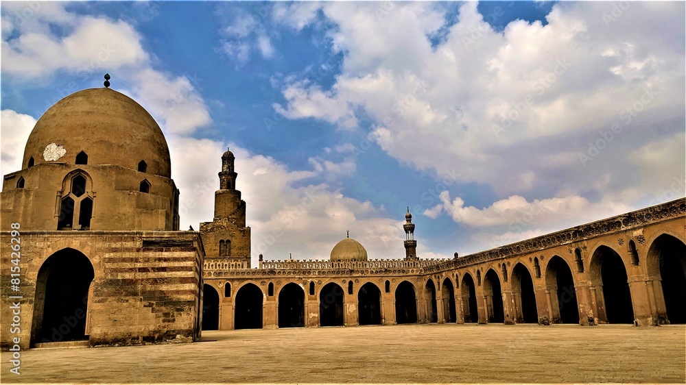 Fototapeta premium Ahmed Ibn Tolon Mosque in Cairo in Egypt