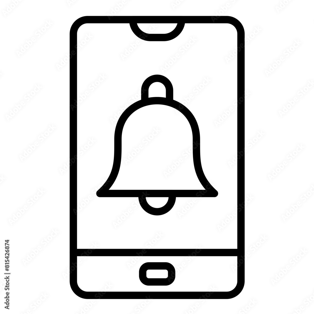 Notifications vector icon. Can be used for Digital Retail iconset. Notifications vector icon. Can be used for Digital Retail iconset.