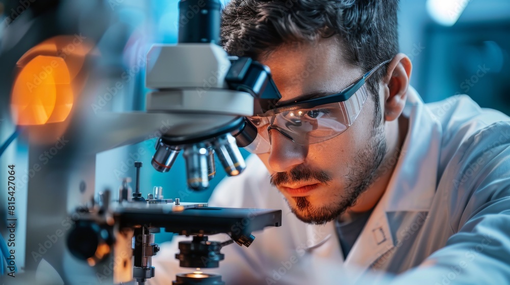 An engineer fine-tuning the settings on a piece of precision manufacturing equipment. An engineer fine-tuning the settings on a piece of precision manufacturing equipment.