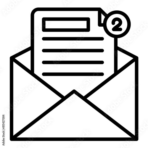 Unread Messages vector icon. Can be used for Digital Retail iconset.