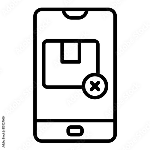 Order Canceled vector icon. Can be used for Digital Retail iconset.