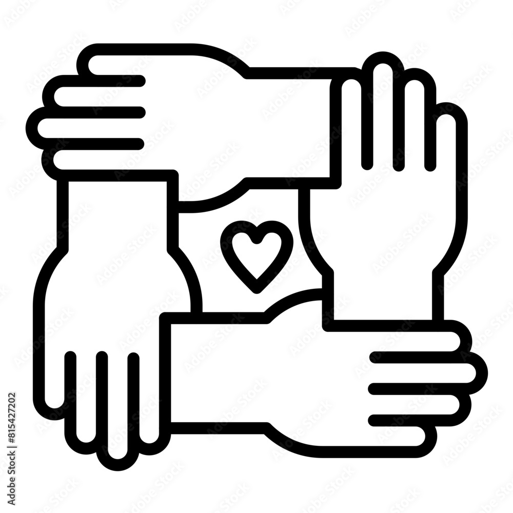 Solidarity vector icon. Can be used for Teamwork iconset. Solidarity vector icon. Can be used for Teamwork iconset.