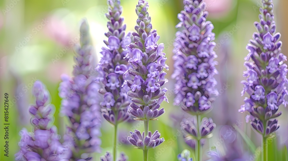 Obraz premium Lavender Plant Arrangement: A Closer Look