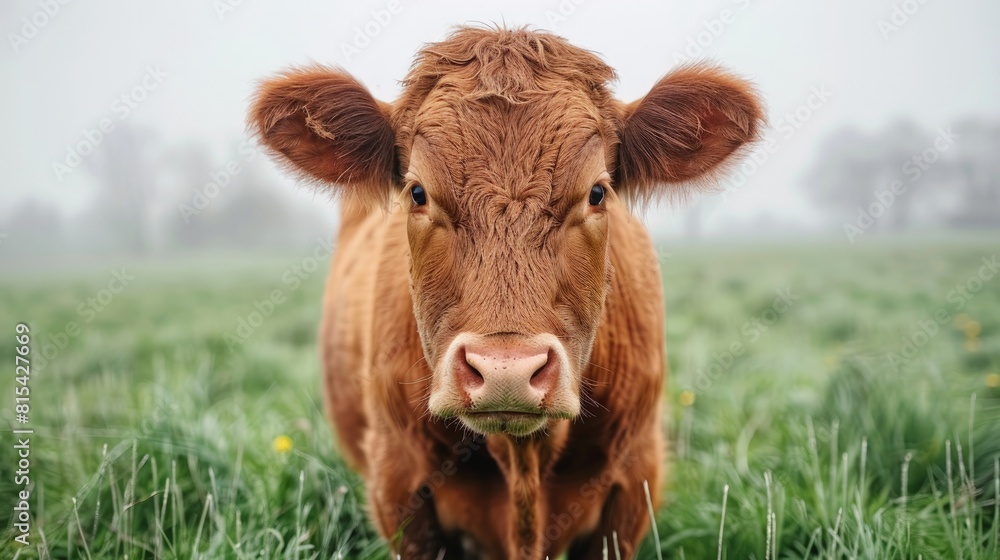 Serene Cow in a Field Serene Cow in a Field