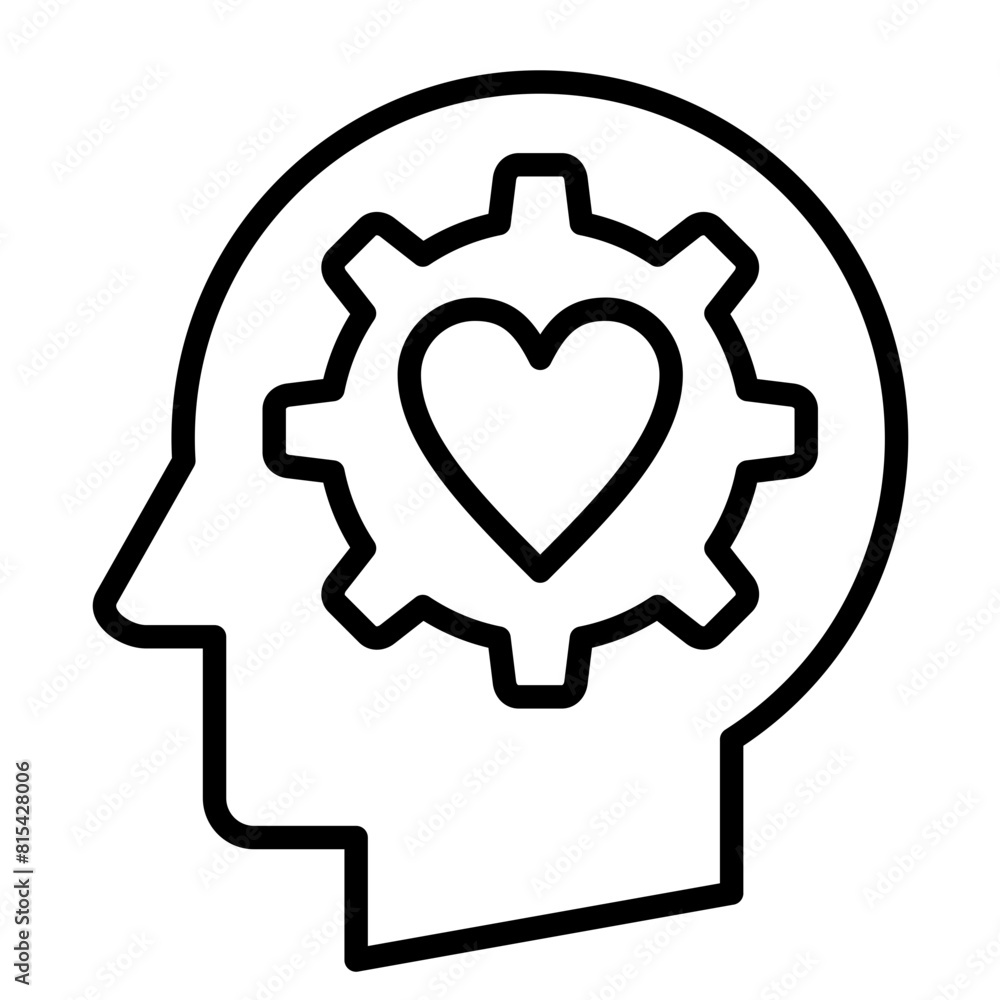 Emotional Intelligence vector icon. Can be used for Personal Growth iconset. Emotional Intelligence vector icon. Can be used for Personal Growth iconset.