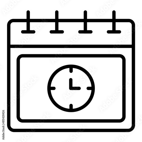 Deadline vector icon. Can be used for Project Assesment iconset.