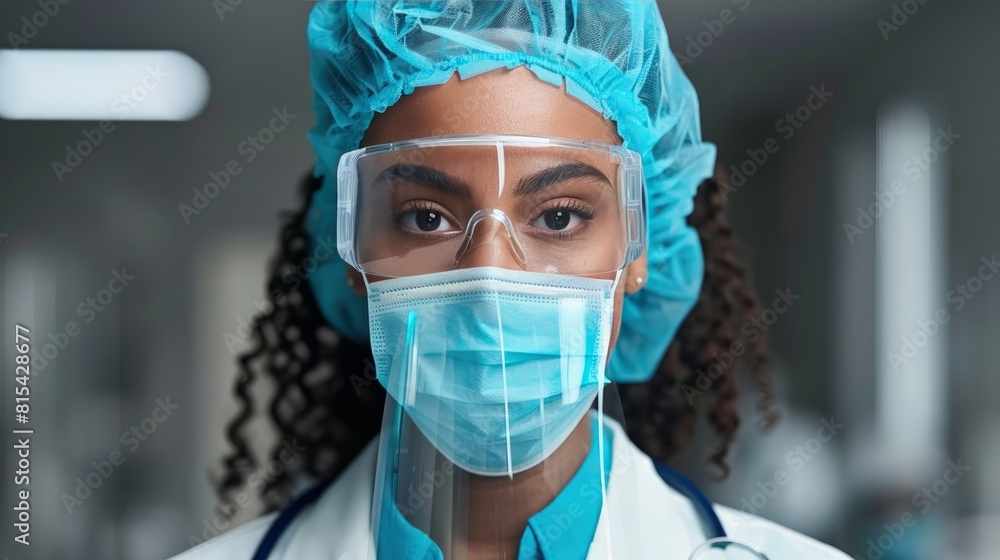 Hospital Healthcare Professional in Protective Gear Hospital Healthcare Professional in Protective Gear