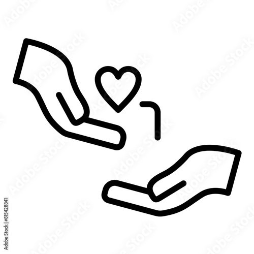 Kindness vector icon. Can be used for Charity iconset.