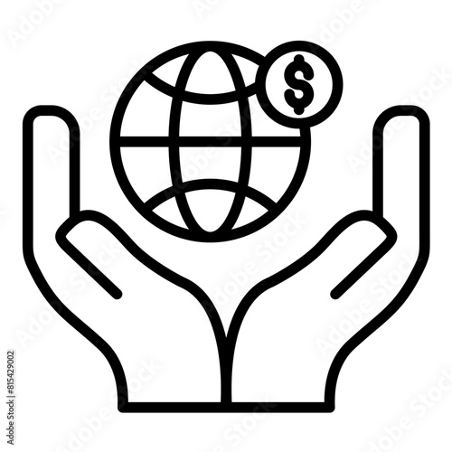 Nonprofit Organization vector icon. Can be used for Charity iconset.